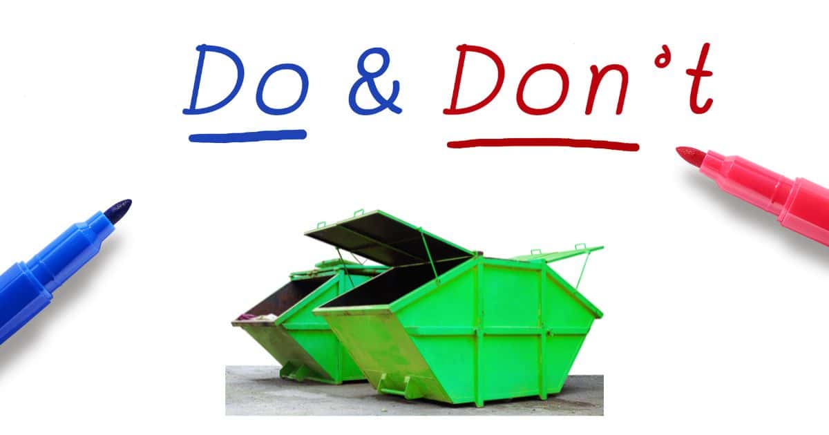 Read more about the article The Do’s and Don’ts of Rubbish Removal